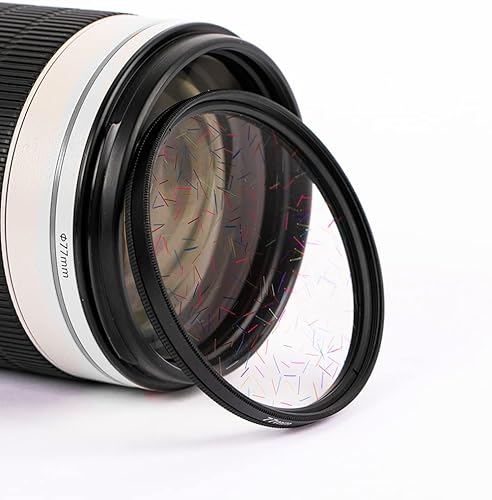 Miniatura 2 de KOGJAERS Filtro de lente prisma de 3031in filtro de deslumbramiento de luz de estrellas lente anamórfica filtro de efecto de llamarada accesorios de