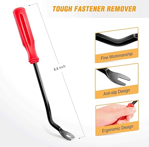 Miniatura 5 de GOOACC 146 clips de retención de parachoques de nailon y retención de árbol de Navidad de doble extremo surtido de clips de retención de escudo de