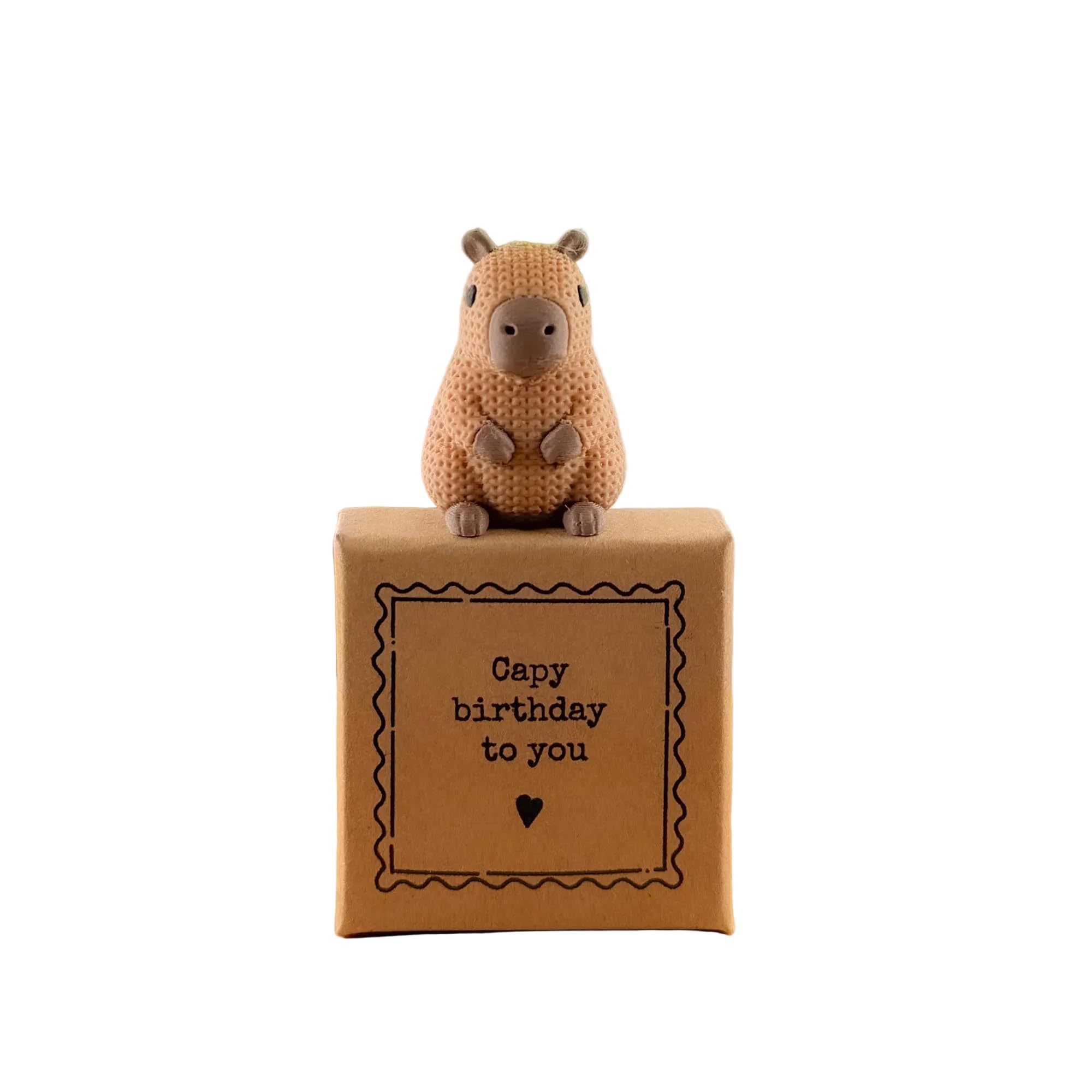 Image Industry Capy Birthday To You – Charlie the Capybara | Tiny Little Gifts | Miniature Birthday Keepsake Made in the UK