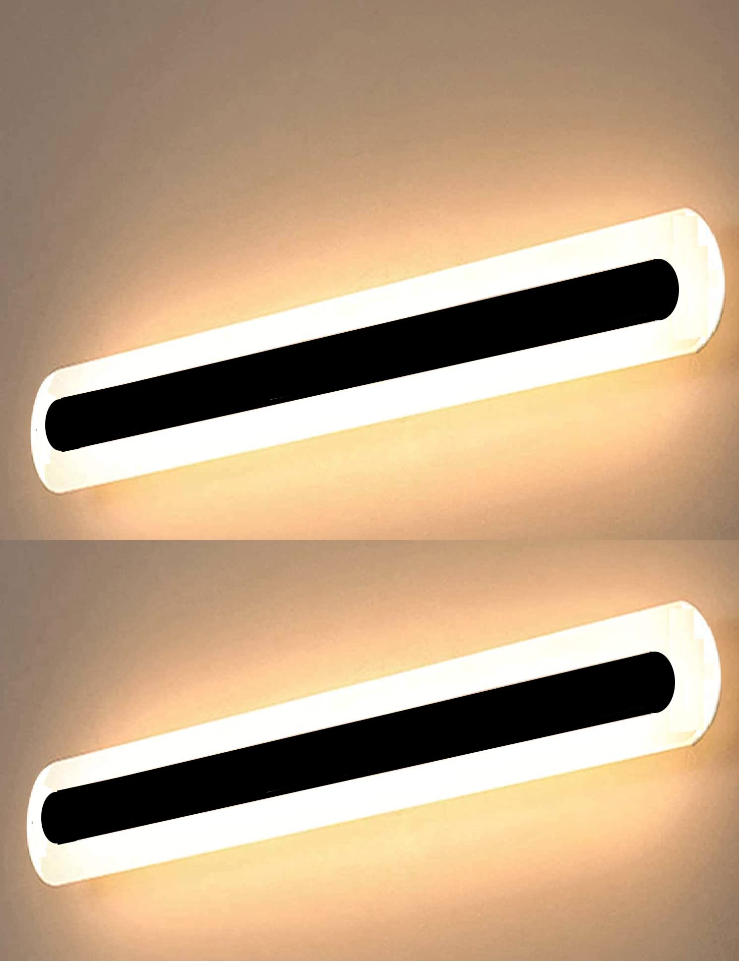 Groeien Pack of 2 LED 15 Watts Round Frosted Acrylic Wall Lamp Mirror Bathroom Picture Wall Light(Warm White) (2) (B0BXPLSDQC) Amazon Price History, Amazon Price Tracker