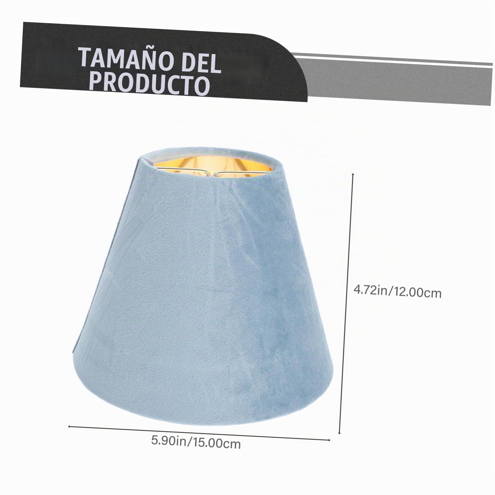 Hemobllo 2 Piezas pantalla de lámpara Decoración hogareña pequeña pantalla azul para lámpara de mesa mini mesa lampara escritorio lampara de mesa pantalla de luz decorativa simple paño Blue