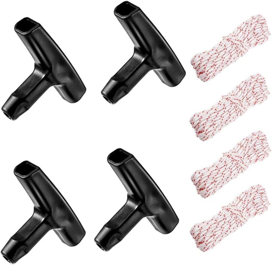 LWZko 8 Pieces Recoil Starter Rope, Lawn Mower Pull Cord, Chainsaw Pull