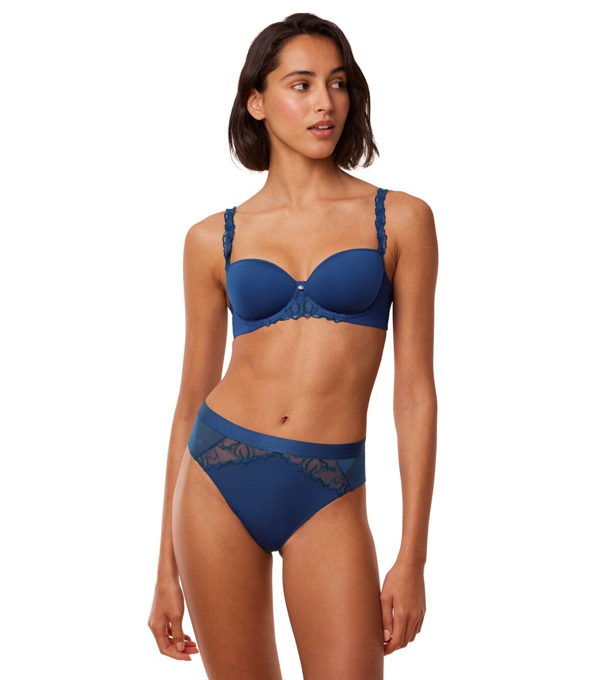 Triumph Wild Azalea Floral WHP Deep Water, Dark Blue, 38C
