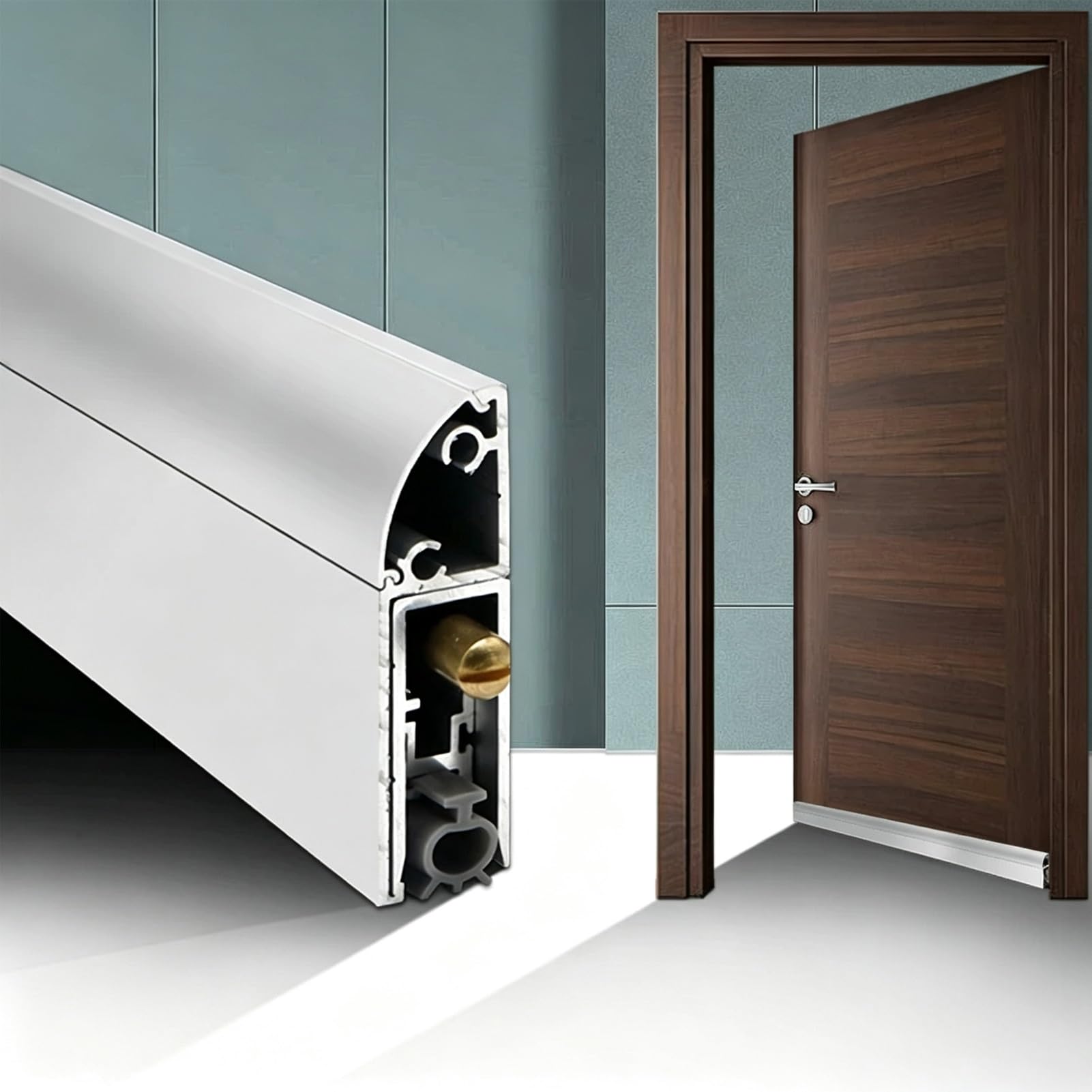 Burlete Automatico Puertas Burlete Automático de Aleación de Aluminio