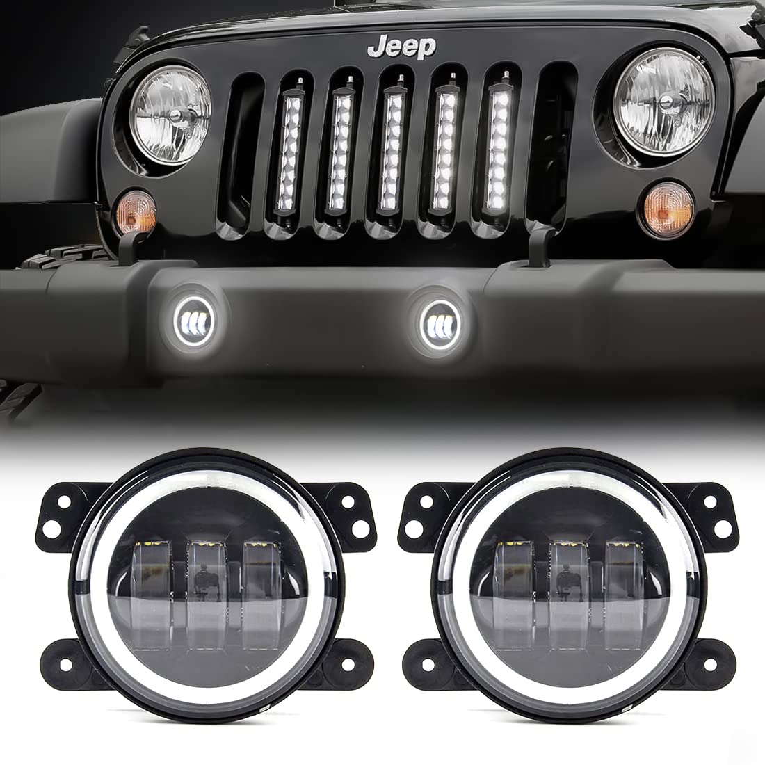 ラングラー作業灯ライト7連結