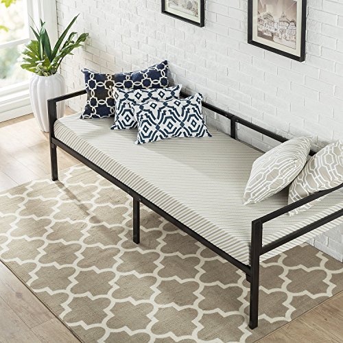 ZINUS Brandi Quick Lock 30 Inch Wide Day Bed Frame and Foam Mattress Set