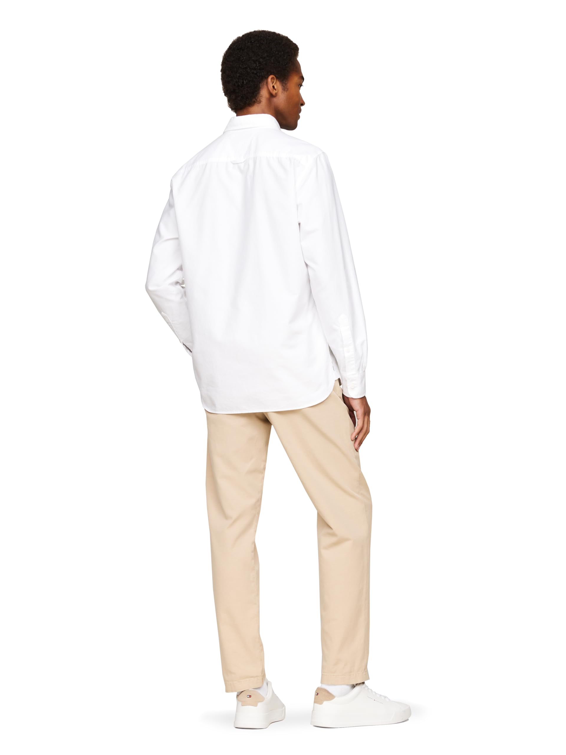 Tommy Hilfiger Langärmeliges Oxford-Hemd, Normale Passform, Herrenhemden, Button-Down-Shirts, auch erhältlich in Big und Tall