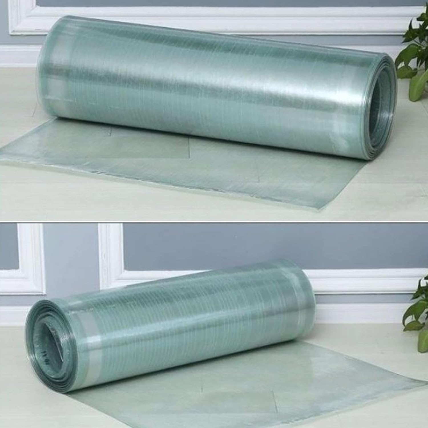 1mm Clear Polycarbonate roof Panel for Greenhouse Canopy, Rainproof Daylight Panel with Waterproof Insulation and Easy to Cut, Fiberglass Board