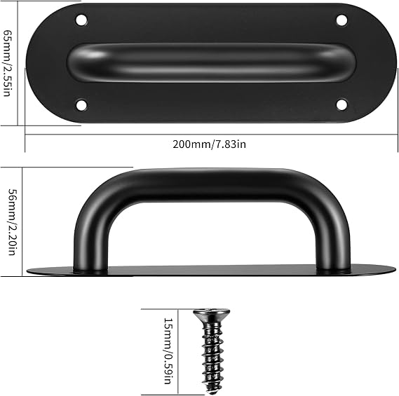 Heavy‑Duty Pull Push Door Handles with Back Plate