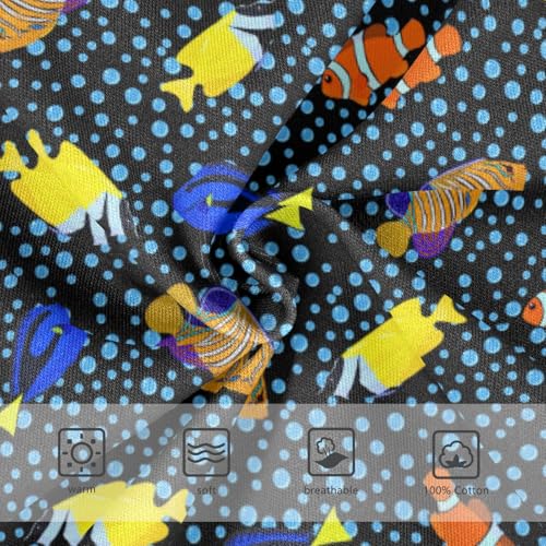Boys' Exclusive Briefs Toddler Underwear 95% Combed Cotton Boxerbriefs 2T Tropical Fish Pattern 93