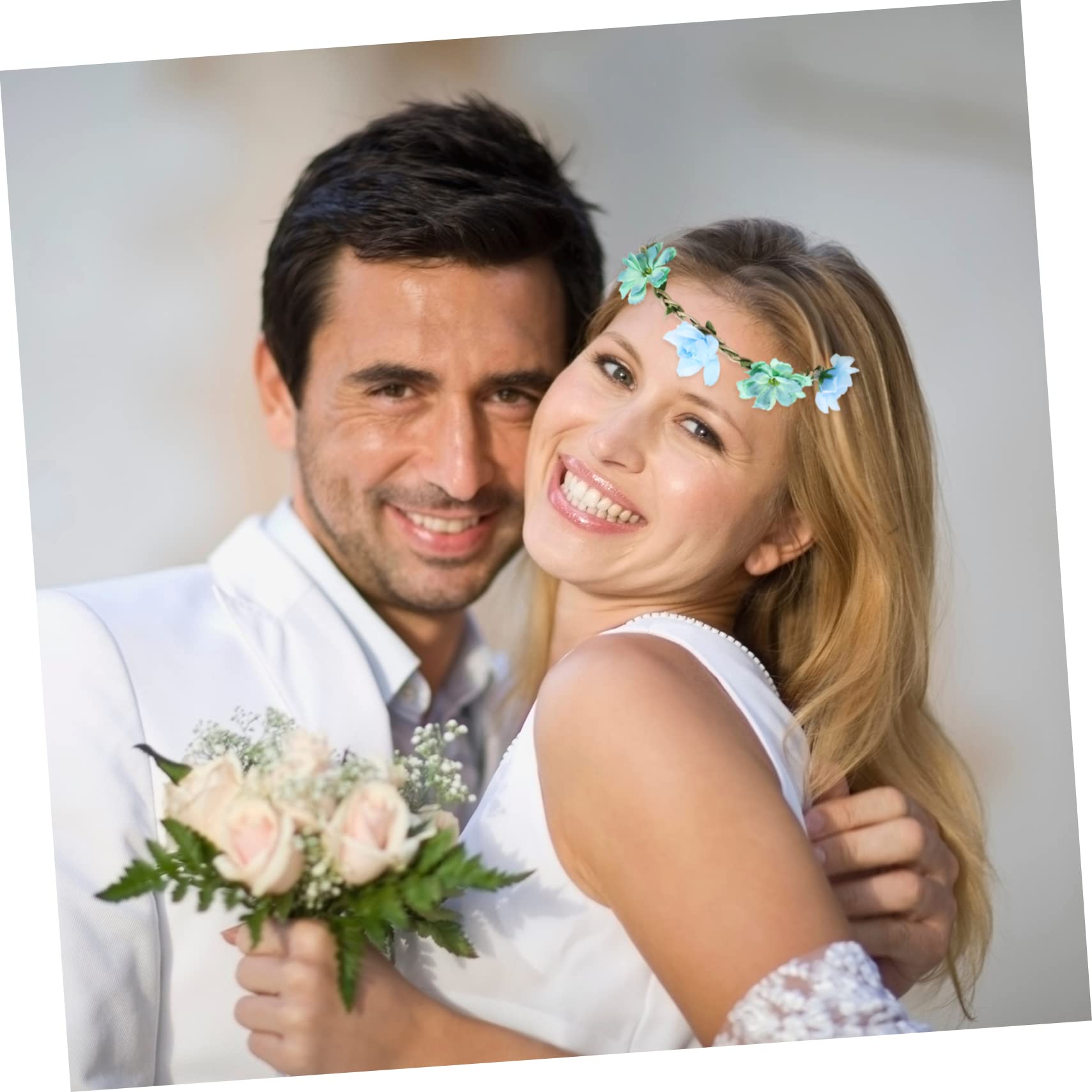 GALPADA 24stücke Teiliges Blumenkranz Haarband Für Hochzeiten Und Festivals Blumengirlande Und Charmante Haaraccessoires Für Braut Und Gäste