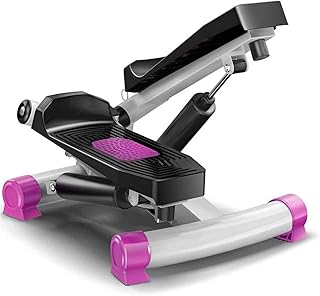 Mini Stepper Fitness Cardio Exercise Trainer,Height Adjustable StepperTwisting Machine,Stepper Exercises Equipment With Monitor And Resistance Bands Hello