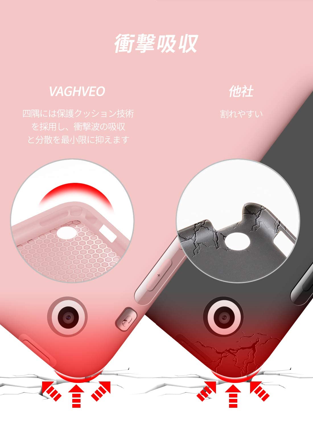 VAGHVEO iPad 2/3/4 ケース 超薄型 超軽量 TPU ピンク VAGHVEO iPad 2/3/4 ケース 超薄型 超軽量 TPU ピンク VAGHVEO iPad 2/