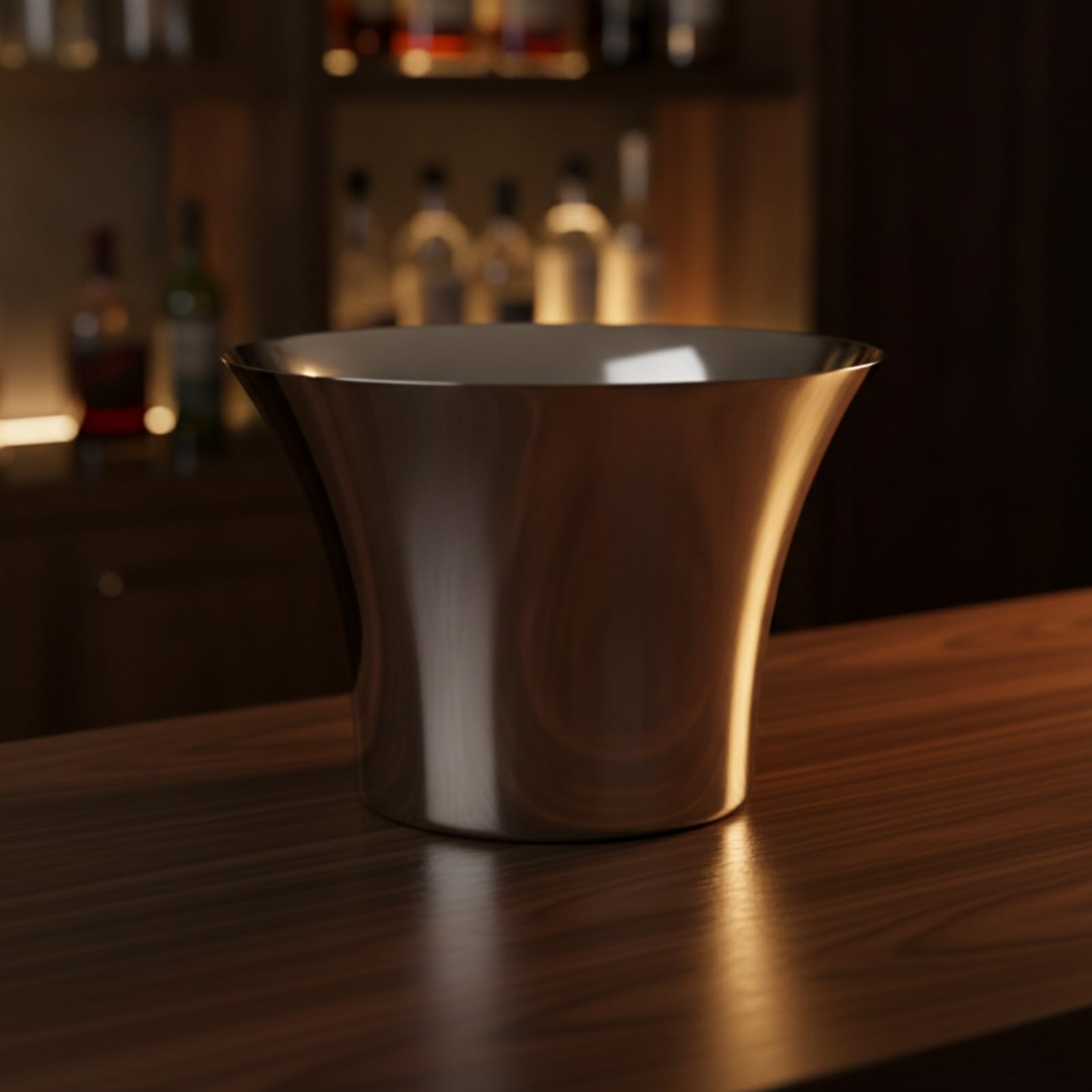 Colcolo Cubitera de Champagne Cubo Hielera Bañera Bebidas con Soporte Sólido de Acero Inoxidable Pulido Gran Capacidad para Hielo y Botellas Adecuada para Fiestas Jardín Mesa Buffet, Dorado
