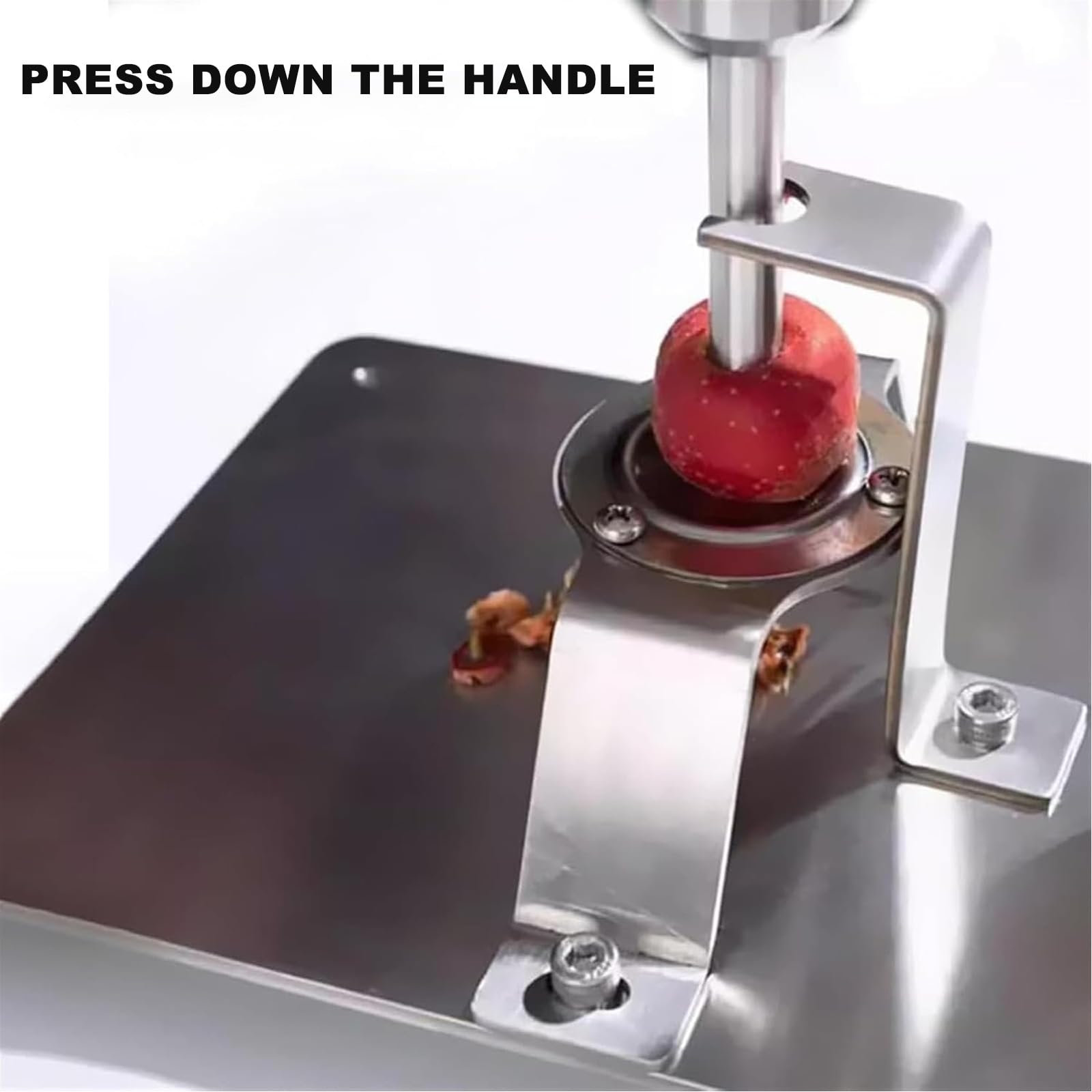 Dénoyauteur Daubépine, Éplucheur De Fruits Et Dénoyauteur De Cerises Manuel En Acier Inoxydable Avec 2 Lames Interchangeables, Diamètre 1/1,2 Cm, Ressort De Rappel, Utilisation Facile, Idéal
