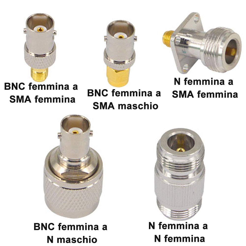 Rcf Br 55 Adattatore Coassiale BNC Maschio A UHF (SO239) Femmina, Modello CablesOnline RF-U122 - Nuovo Per Antenne, Radio Adattatore BNC A UHF - Foto 8