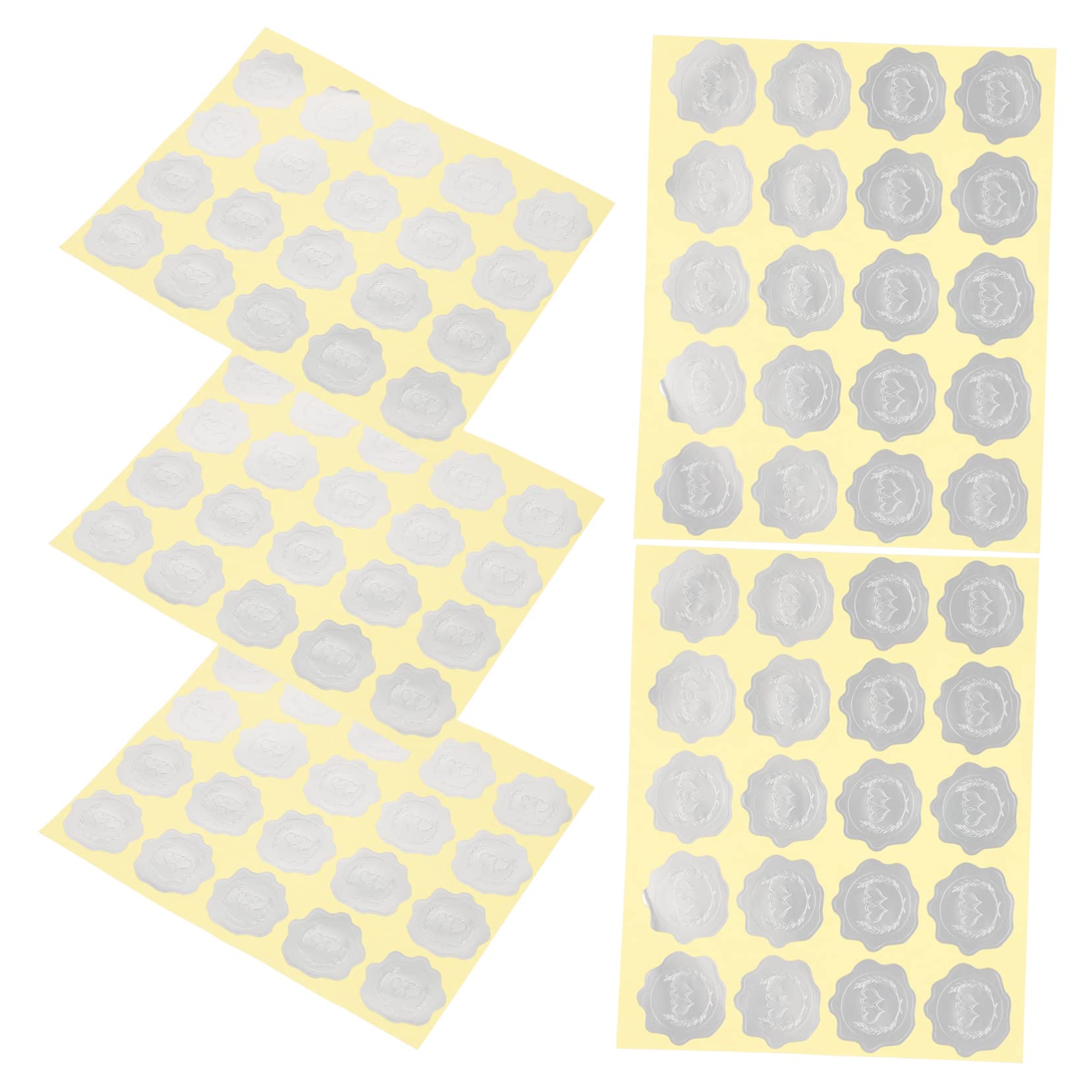 25fogli Etichette Adesive Per Matrimonio Stickers Goffrati Chiusura Buste e Decorazioni Festive Per Cerimonie e Speciali