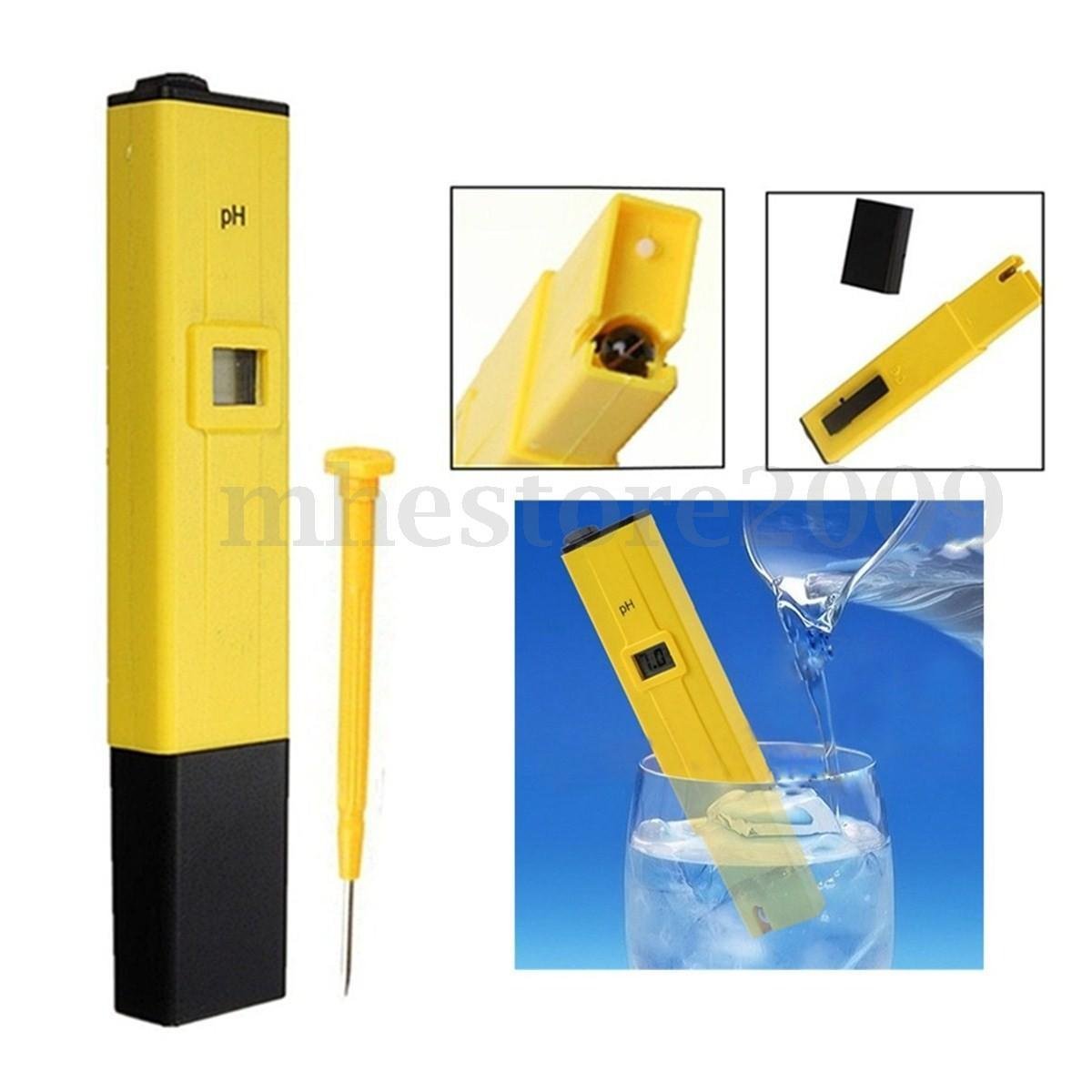 New LCD Pocket Digital PH Meter Tester Pen Hydroponics Aquarium Pool Water Test Amazon.in