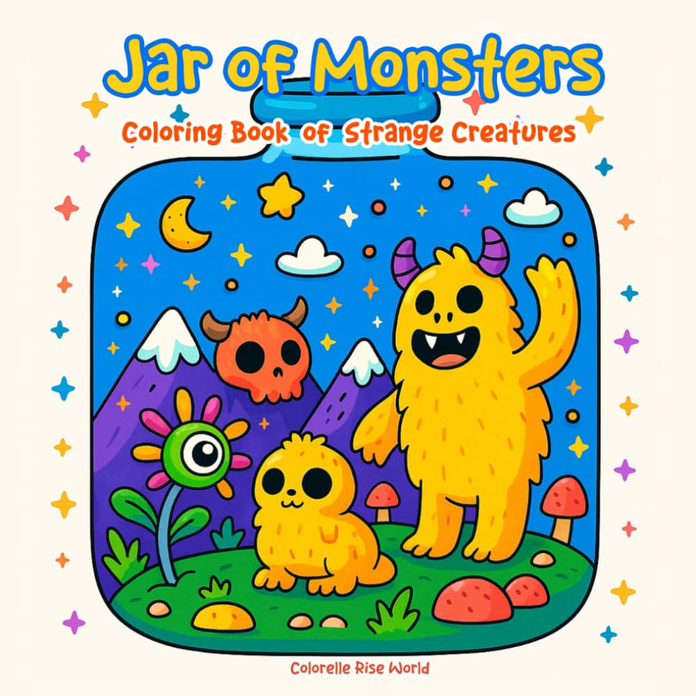 Jar of Monsters: Coloring Book of Strange Creatures