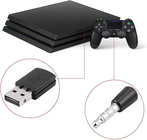 Yunir Adattatore Wireless USB per Sony PS4 Ricevitore Mini dongle Bluetooth 4 0 e trasmettitori con Raggio di Trasmissione di 10 m per Playstation 4