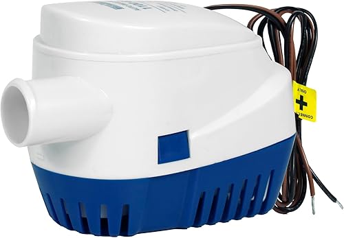 Bomba de achique automática WASSERMANN 12V 1100GPH, bombas de agua de sentina sumergibles marinas para botes con interruptor flotador y cable de