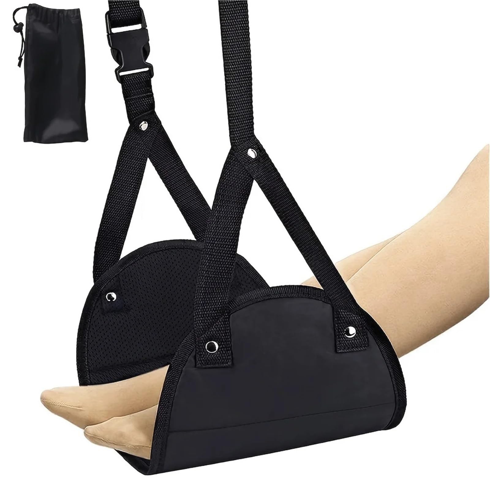 Poggiapiedi for aereo for portatile Cinghia regolabile Poggiagambe for amaca leggera for viaggi