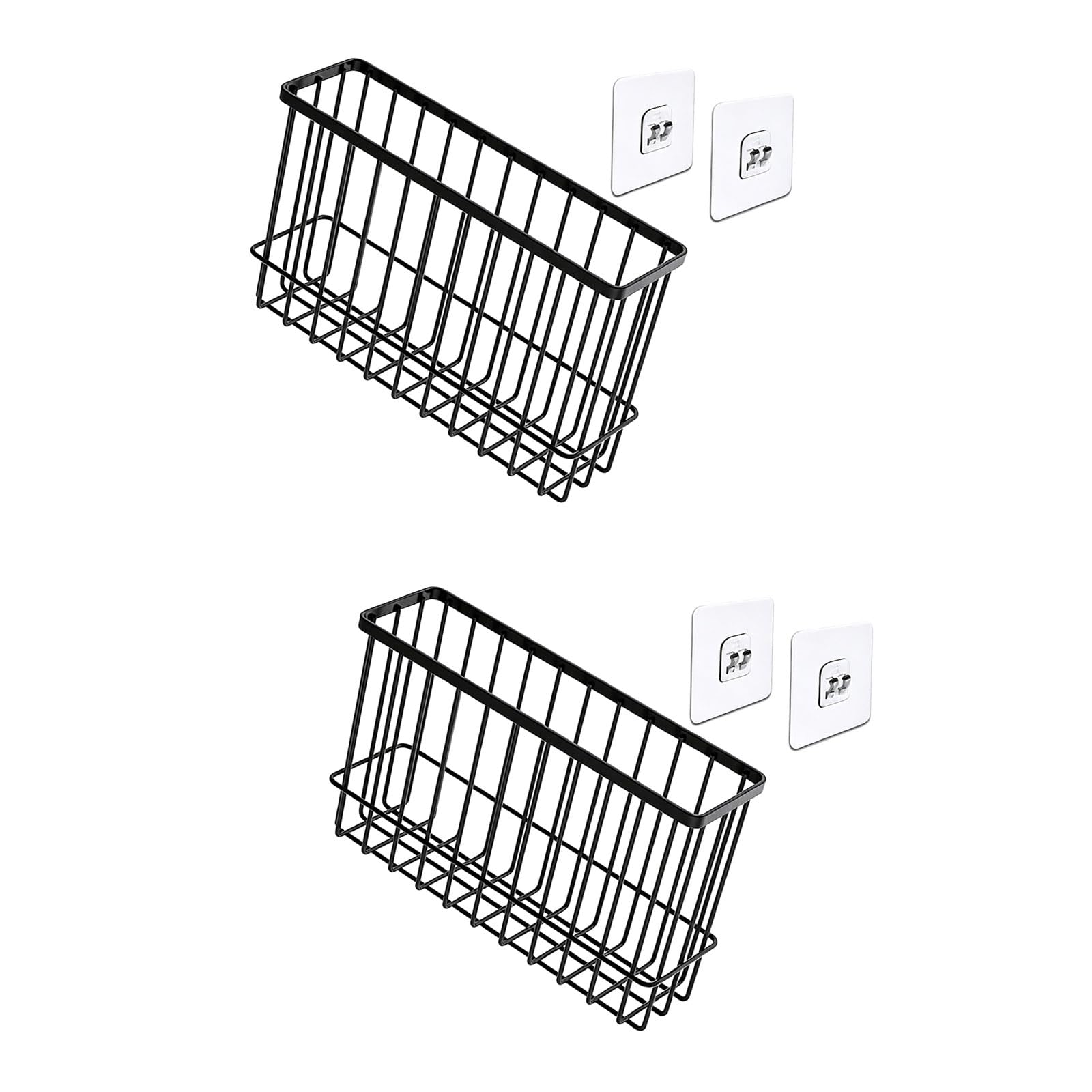 Tsophreniq 2 Pack Drillless Over the Door Kitchen Storage Rack Heavy Duty Metal Space Saving Organizers for Spices Utensils Metal Seasoning Shelf