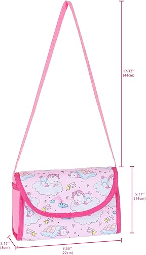 Miniatura 3 de UNICORN ELEMENT 12 piezas de ropa y accesorios para muñecas de 16 a 18 pulgadas, juego de alimentación y cuidado de muñecas recién nacidas con bolsa