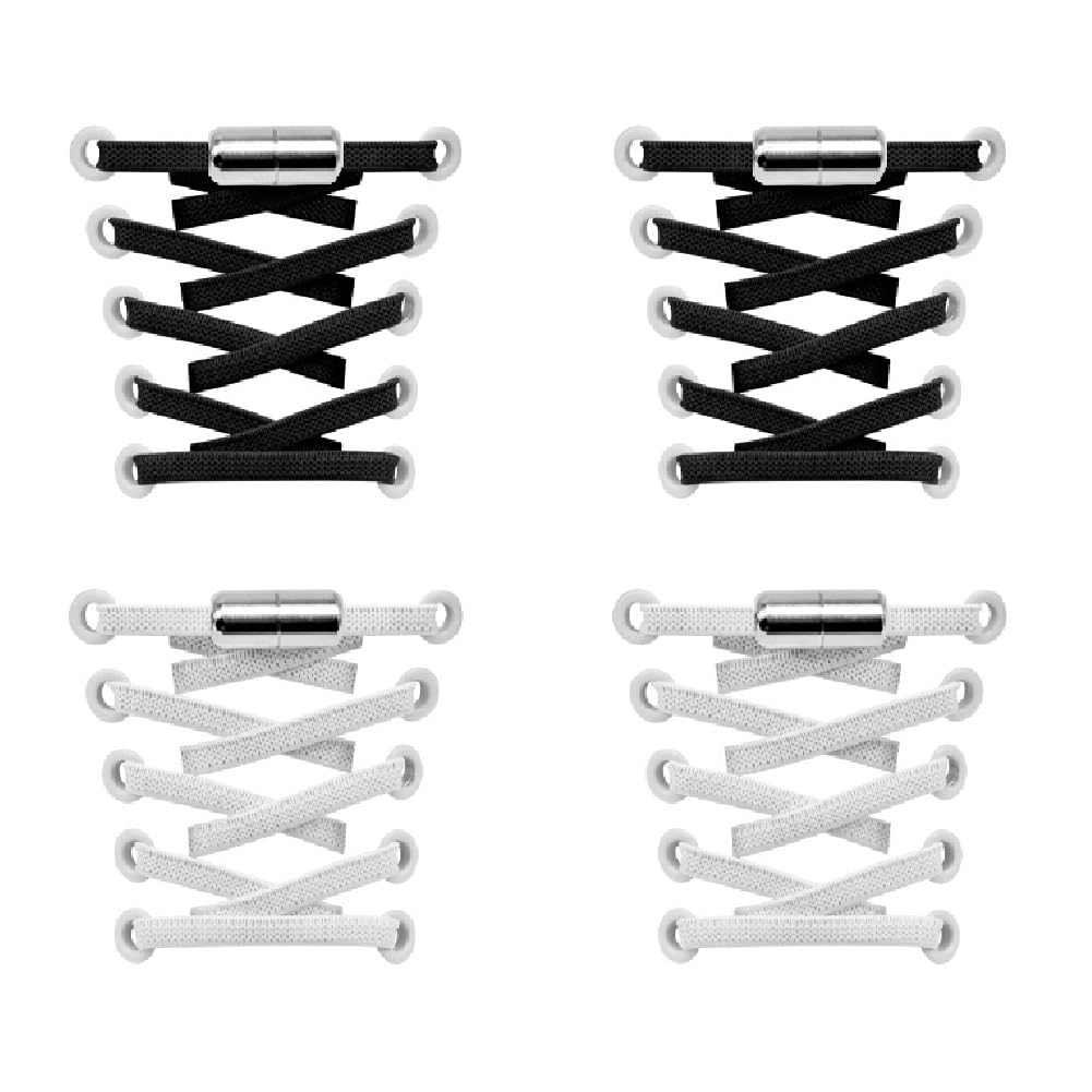 Gozaqe No Tie Elastic Shoe Laces,2 Pairs,Elastic Shoe Laces for Kids,Adult and elderly,Screw Capsule Shoe Clasp,Suitable f... - Review, Price and Buying Guide