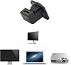 QIANRENON Adaptador de Montaje en Panel HDMI Hembra a Hembra, Ángulo Recto, 90 y 270 Grados, para TV de Pared y Proyector, Chapado en Oro, Soporta 3D y 4K 5