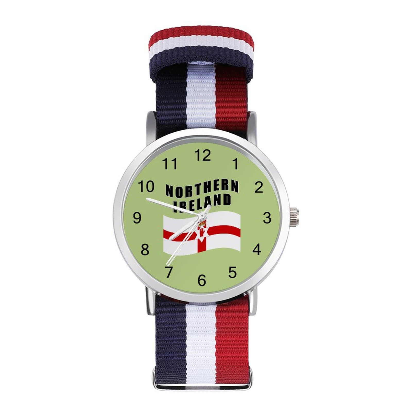 Northern Ireland U.K. Funny Wrist Watches for Men Women Fashion Graphic Watch for Work Workout