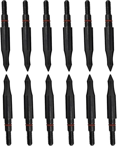 Miniatura 18 de Puntos de campo de tiro con arco de 100/125/150/200 granos, puntas de campo de práctica, tiro con arco, punta de flecha de caza para recurvos