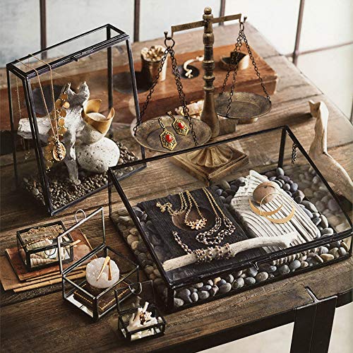 Vintage Style Metal Libra Jewelry Display Tray Cosmetic Organizer Storage, Bronze4