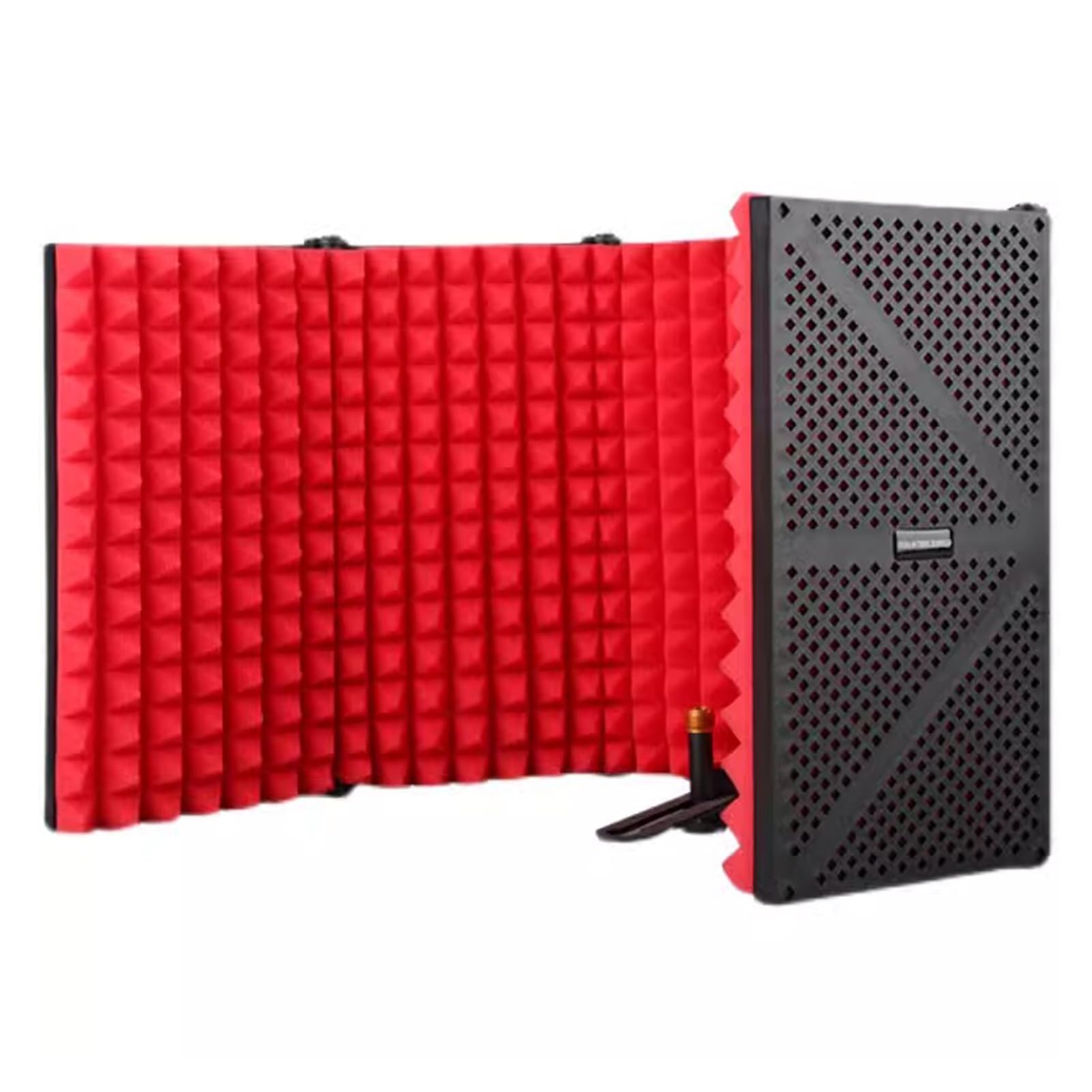 Cabina Insonorizada Portátil Escudo de Aislamiento de Micrófono de Suelo con Filtro Pop y Soporte para Trípode, Sala de Cabina de Grabación de Altura Ajustable, Paneles de Cabina de Aislamiento Acústi