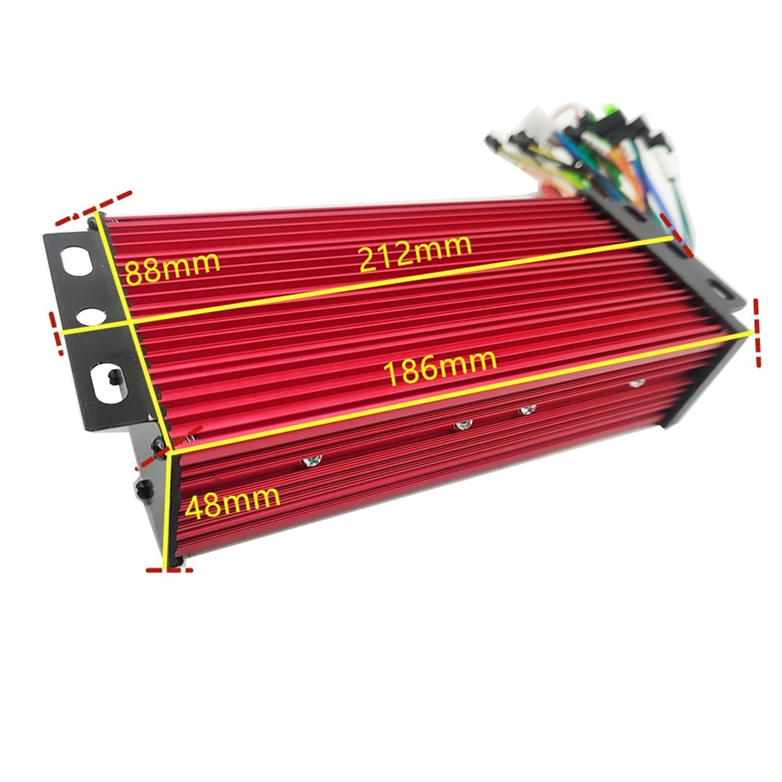 Sterownik bezszczotkowy do roweru elektrycznego/skutera elektrycznego 36 V, 48 V, 60 V, 1000 W, 1200 W, 1500 W, 40 A, z wyświetlaczem i przepustnicą (zestaw 36 V-60 V 34-40 A B)