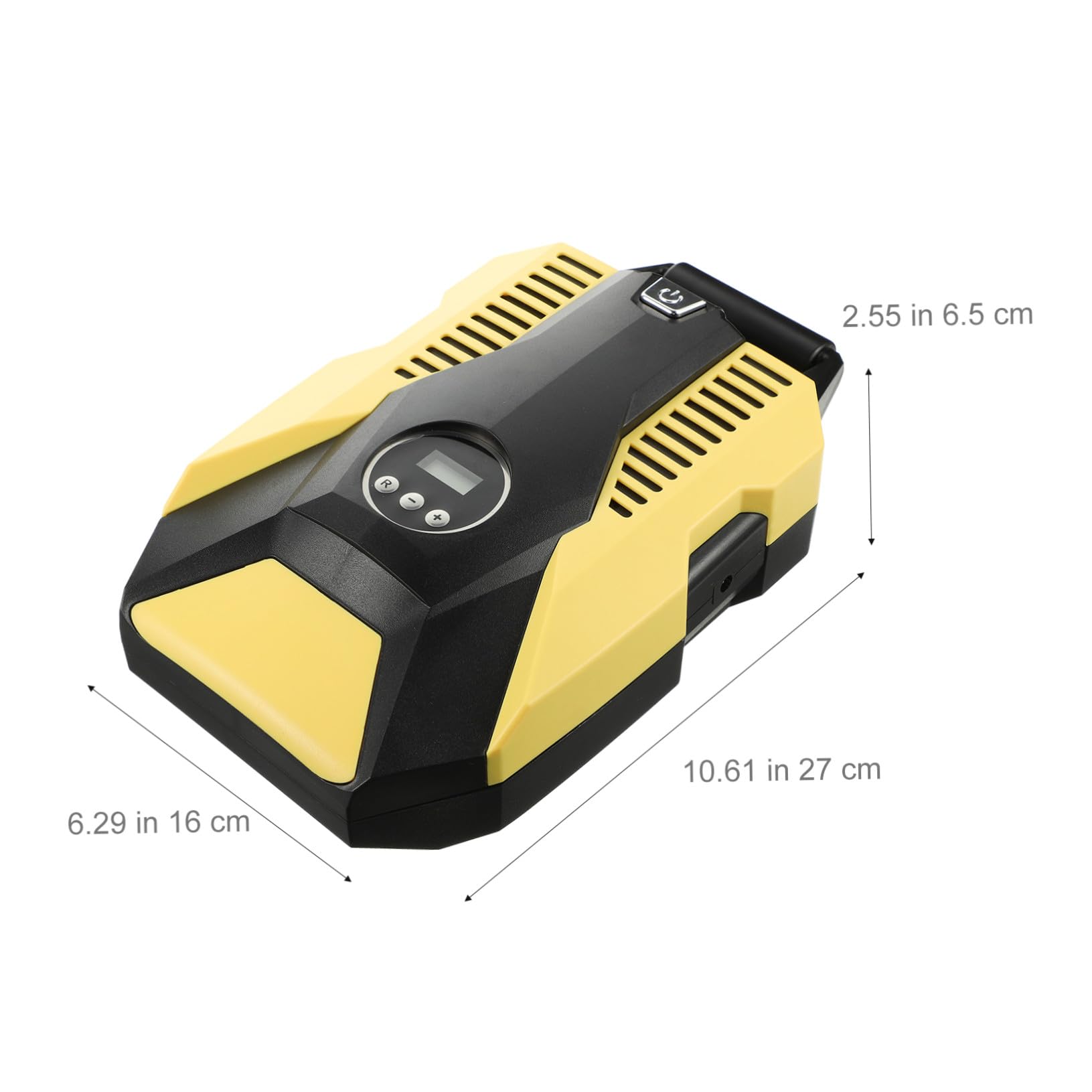 ORFOFE Inflador Integrado de Eléctrico para Portátil Neumáticos Coche Estable con Pantalla Digital, Manómetro y Diseño Abs con Cobre, Adecuado para Mantener Presión en Ruedas