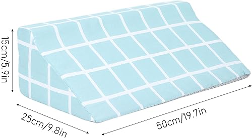 Miniatura 6 de Diydeg Almohada de cuña de cama, cojín de apoyo elevado de 8 a 6 pulgadas para aliviar el dolor de espalda, piernas y rodilla, almohada triangular
