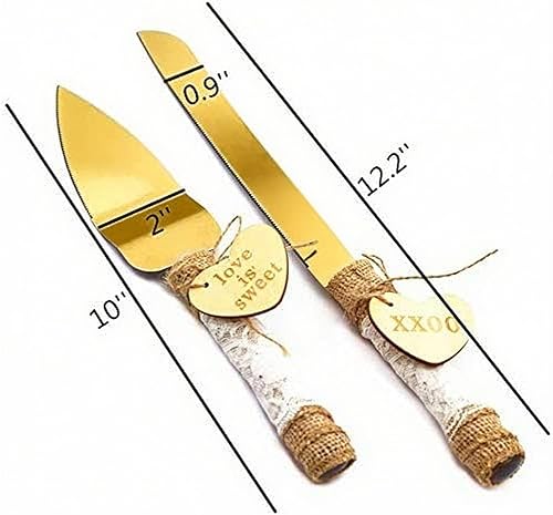 Miniatura 6 de TANG SONG Juego de 2 cuchillos y servir con la bandera del orgullo gay arcoíris de la señora y la señora del orgullo gay LGBT con cinta de seda