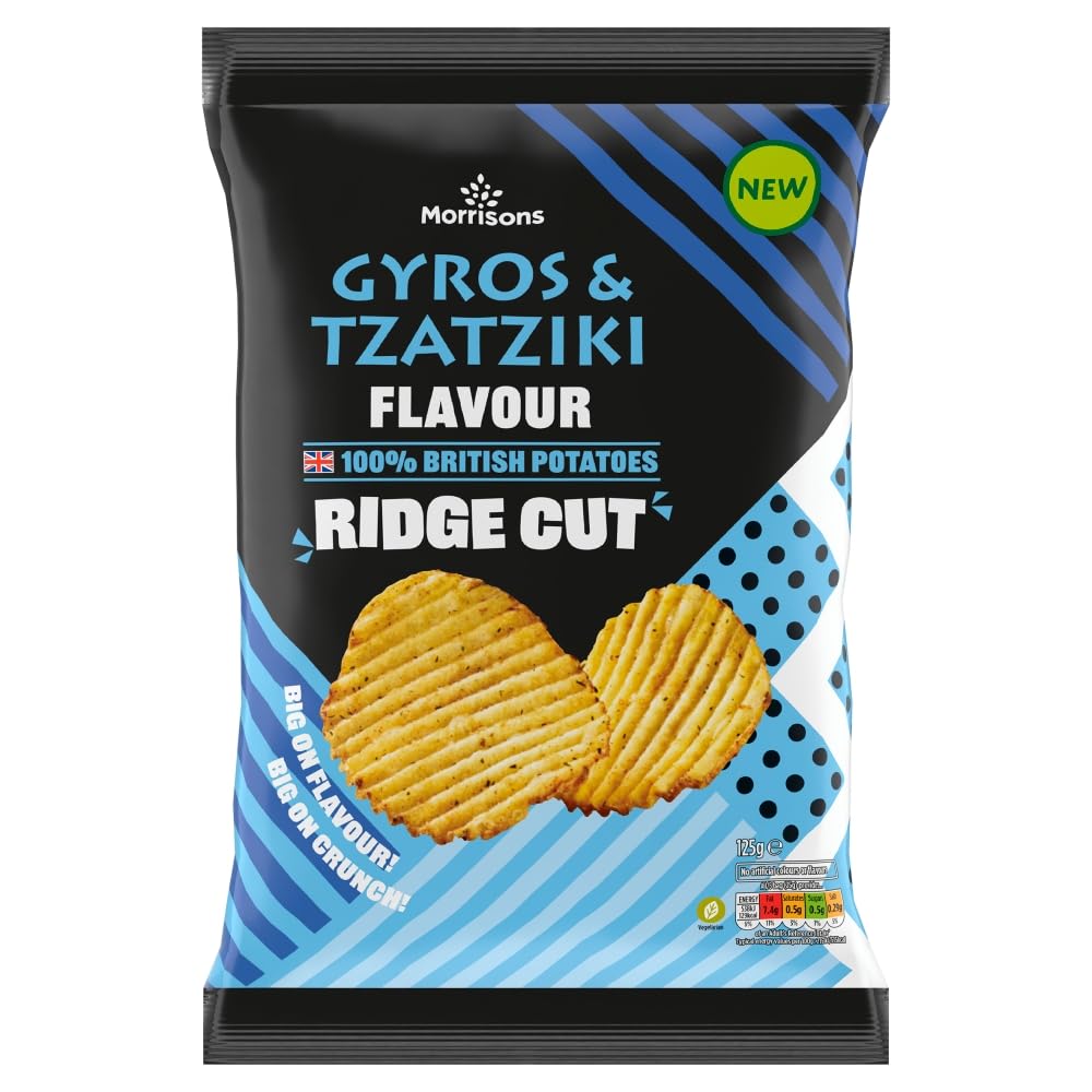 Morrisons Tzatziki Ridge Crisps 125g
