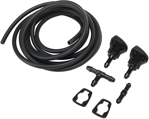 MITZONE Kit de boquillas para limpiaparabrisas compatible con Dodge Ram 1500 2500 3500 Durango Charger Journey Grand Caravan Avenger Jeep Compass