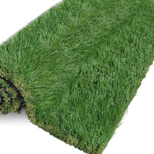 Artificial Grass 40mm & 30mm Pile High | Pet-Friendly Natural & Realistic High Density Fake Grass Turf for Garden Balcony Patio | UV-Resistant | Low Maintenance Lawn (30mm Height 1m x 1m)