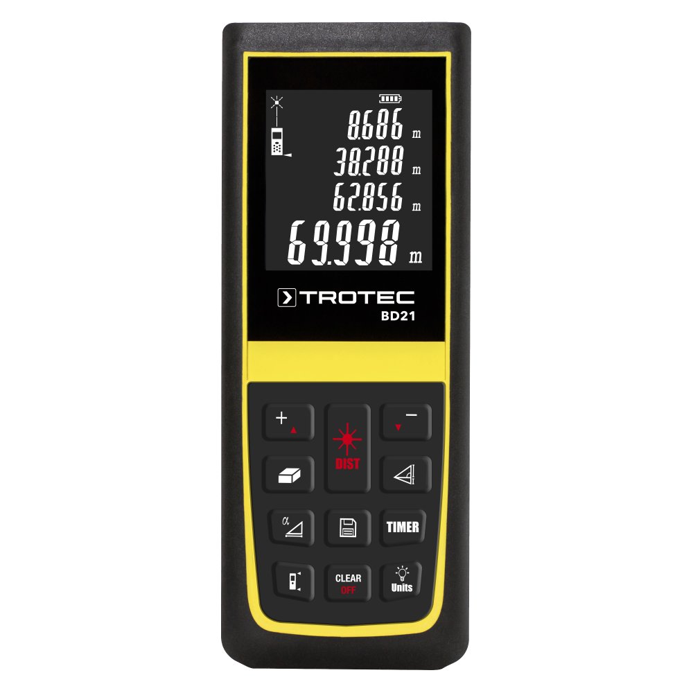 TROTEC Distanciómetro BD21 (Alcance de 70 m)