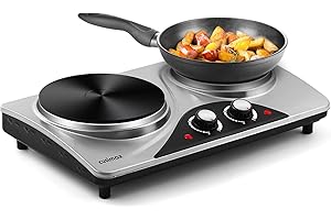 CUSIMAX 1800W Double Hot Plate: Power, Performance, and Portability for Your Culinary Creations