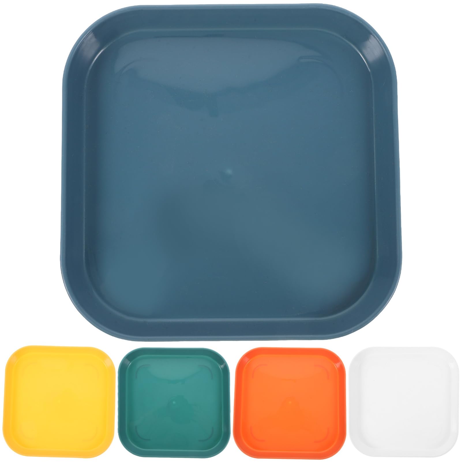 BESPORTBLE 5Pcs Shallow Cat Food Bowls Unbreakable Pet Feeding Dishes for Indoor Cats Non Slip Base Lightweight and Easy to Clean for Kittens and Legged Cats