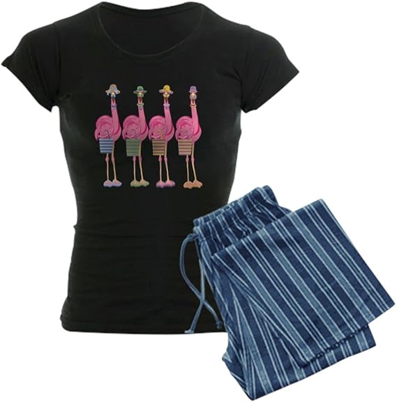 CafePress Snazzy Flamingos Pajamas Women's PJs Amazon.co.uk Fashion