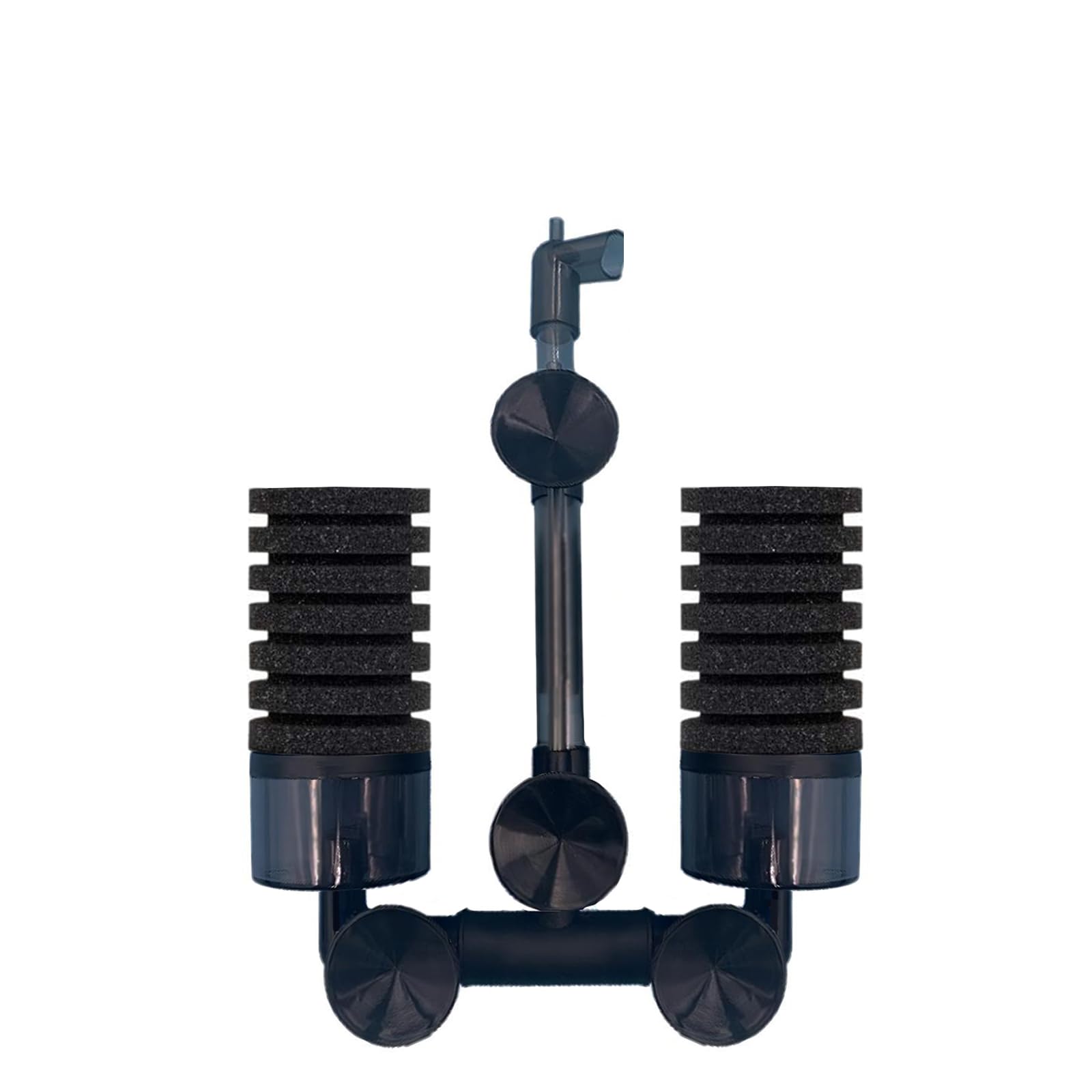 BETZILLA Aquarium Bio Sponge Filter for Fry Betta Shrimp Fish Tank Up to 55 Gal, Double Sponges, Small (10-40 Gallon)