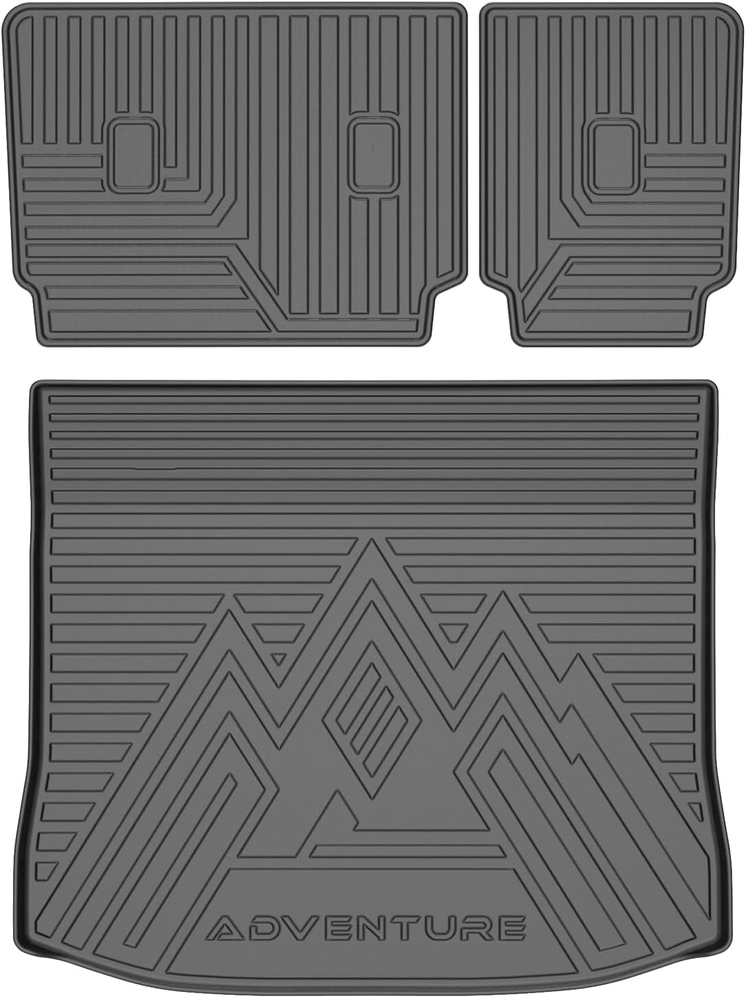 T TGBROS Cargo Mat for Subaru Forester 2025 2026 All Weather Cargo Trunk Mat Cargo Liner Back Seat Cover Protector TPE Black Non-Slip Backrest Mats Trunk Mat (Not for Hybrid & Wilderness)