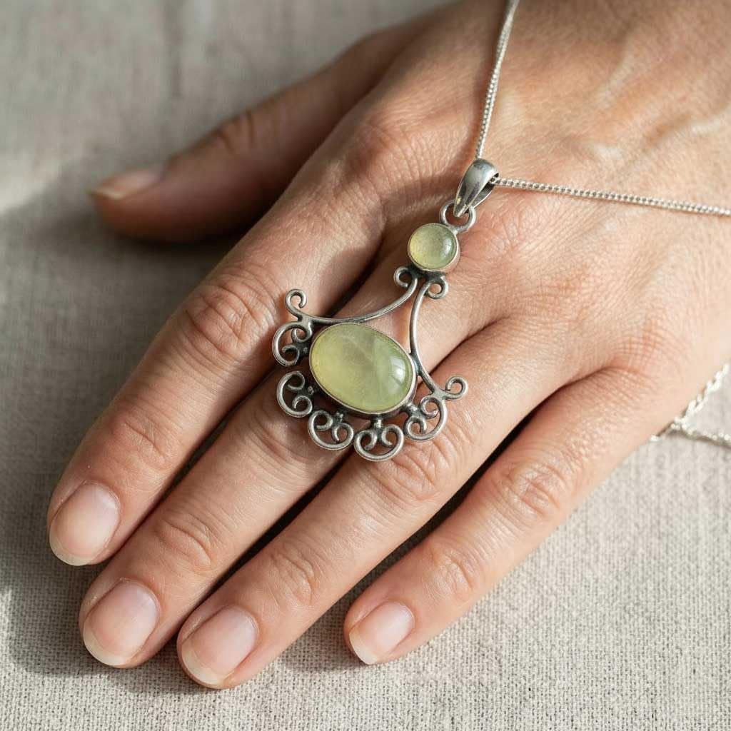 JEWELOPORIUM Natural Gemstone Pendant Necklace For Women Moonstone, Turquoise, Carnelian, Amethyst Oval Boho 925 Sterling Silver Overlay Handmade Jewelry