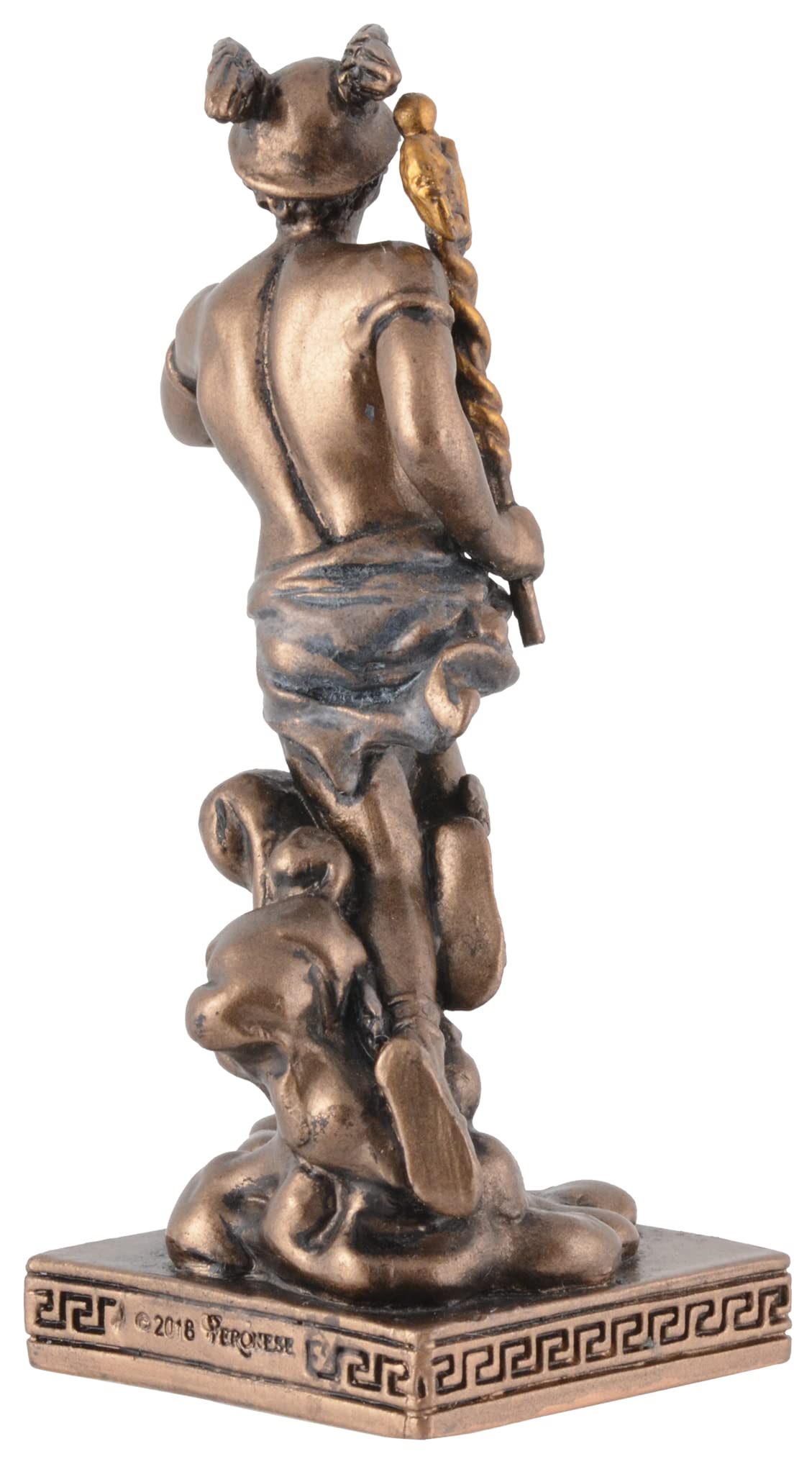 Veronese - Figura en miniatura de Dios Griego Hermes (pintado en bronce)