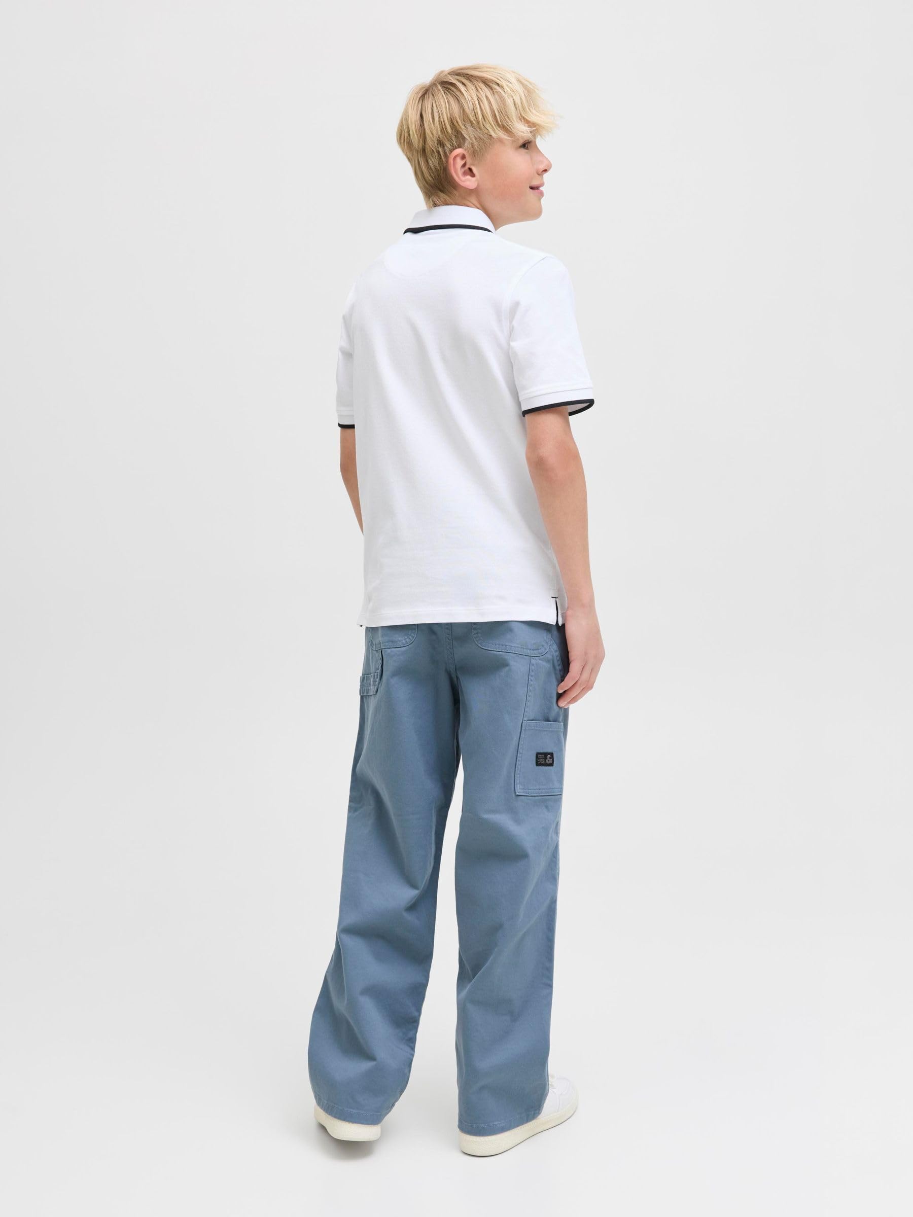 JACK & JONES Jjepaulos Polo Ss Noos Jnr, czarny, 164